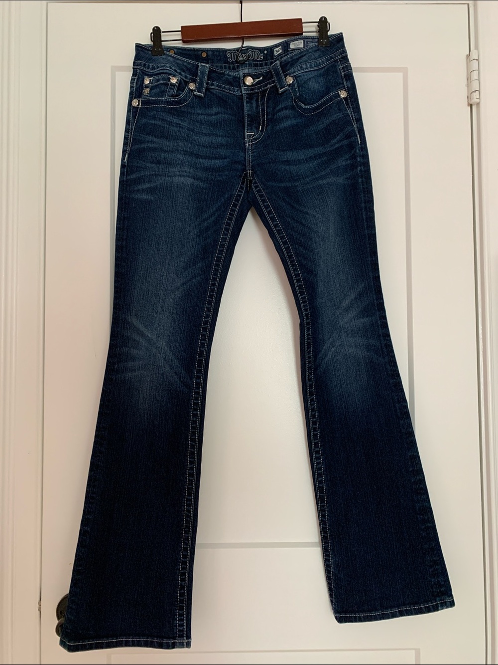 Miss Me Dark Blue Flare Jeans